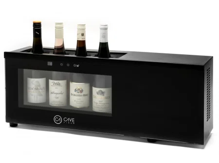 Compact and powerful 4 bottle wine cooler