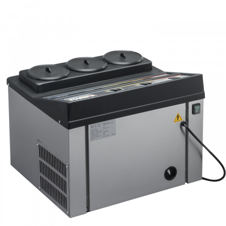 Preview: 3 bottle countertop Fast Chiller Preview: Fast Chiller TT2 bottle blast freezer back view