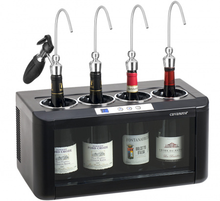 basic wine cooler with wine dispenser