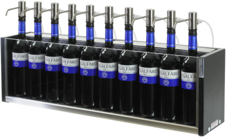 easy-cooler vinothek with 10 VAV dispenser,