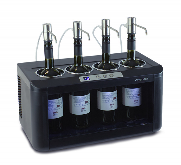 wine cooler with 4 dispenser