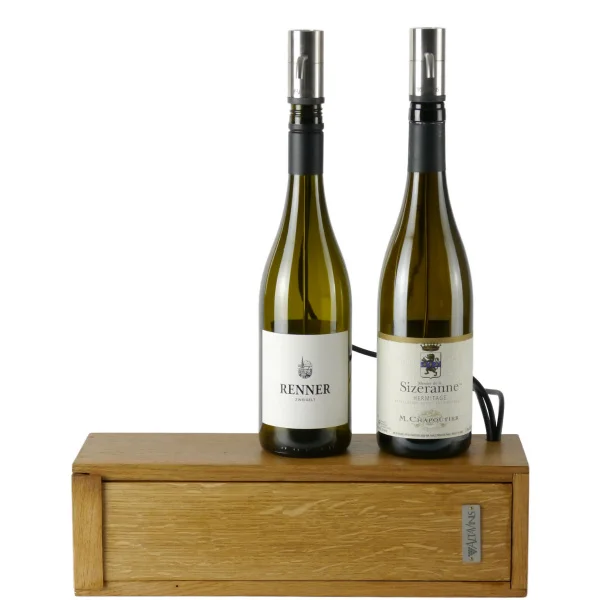 2 wine bottles dispenser