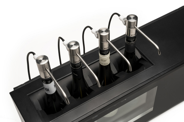 electric wine cooler with 6 dispenser